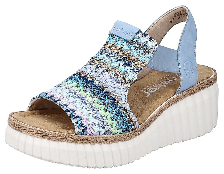 Rieker Plateausandaletten, Sommerschuh, Sandale, Plateauabsatz, mit günstig online kaufen