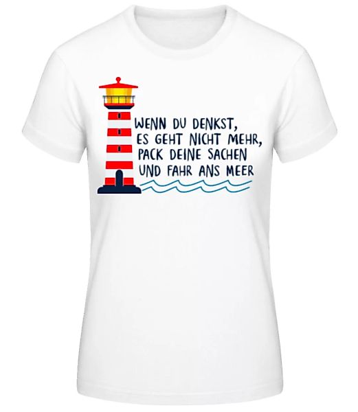 Fahr Ans Meer · Frauen Basic T-Shirt günstig online kaufen
