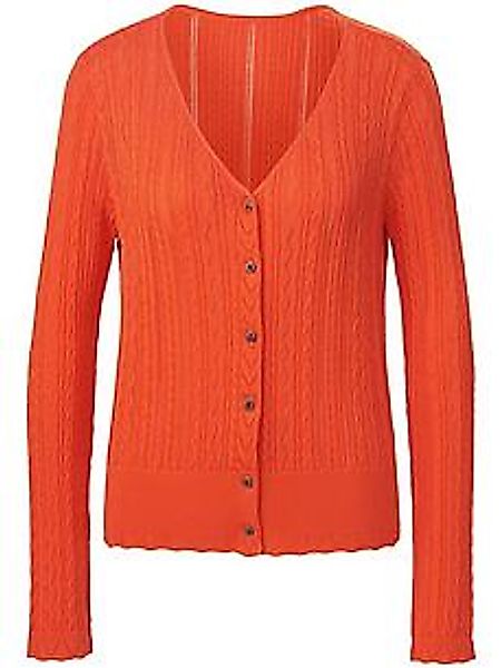 Strickjacke Peter Hahn orange günstig online kaufen