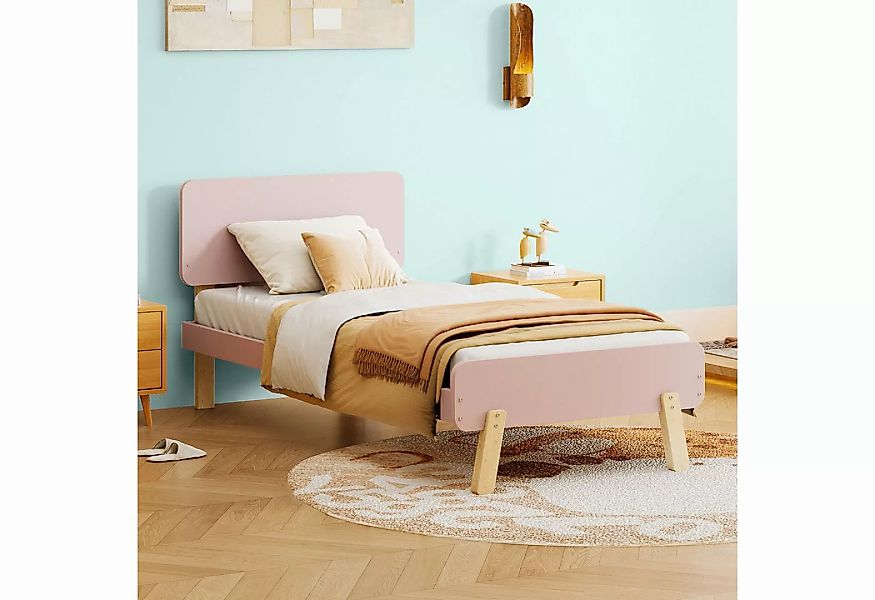 MODFU Kinderbett Einzelbett aus Massivholz mit Lattenrost (90 x 190 cm, nie günstig online kaufen