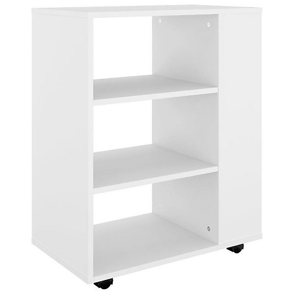 vidaXL Aktenschrank Rollschrank Weiß 60x35x75 cm Spanplatte günstig online kaufen