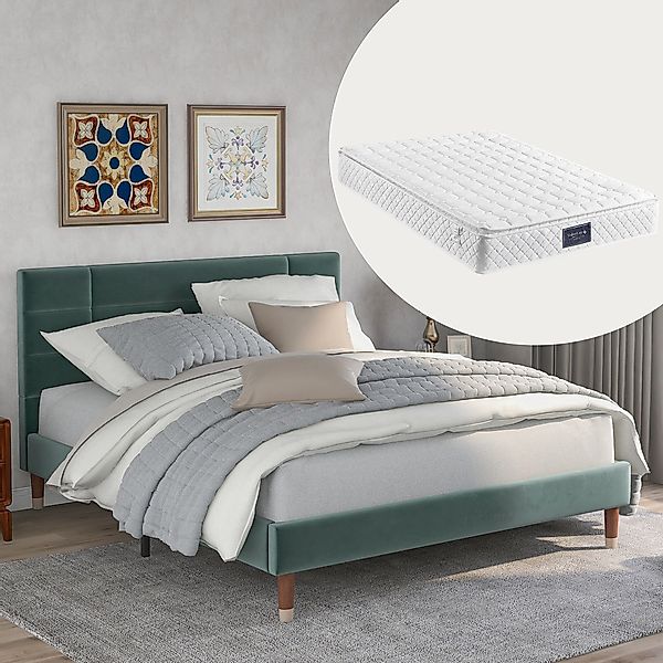 STILVORA Polsterbett 140x200 Doppelbett mit gepolsteres günstig online kaufen