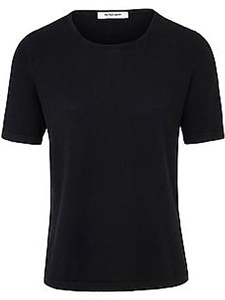 Rundhals-Pullover aus Seide Kaschmir Peter Hahn schwarz günstig online kaufen