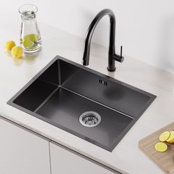 Auralum Max Küchenspüle Edelstahl Einbauspüle 60x44 günstig online kaufen