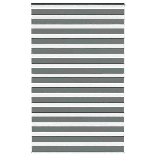 vidaXL Doppelrollo Dunkelgrau 150x200 cm Stoffbreite 145,9 cm Polyester 401 günstig online kaufen