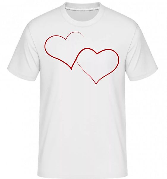 Zwei Herzen · Shirtinator Männer T-Shirt günstig online kaufen