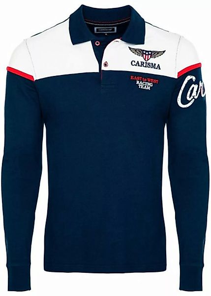 CARISMA Poloshirt mit Stickerei Rugby Team günstig online kaufen
