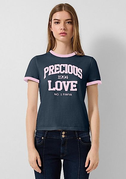 QS Kurzarmshirt T-Shirt Printshirt günstig online kaufen