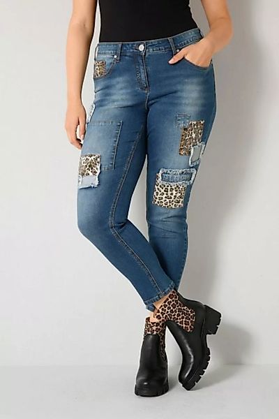 Angel of Style Röhrenjeans 7/8-Jeans Slim Fit Patches 5-Pocket günstig online kaufen