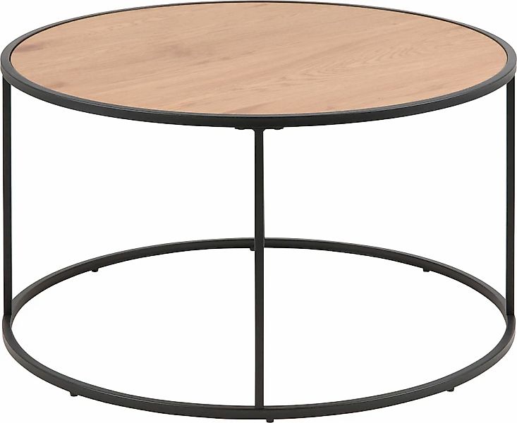 ACTONA GROUP Couchtisch mit Tischplatte in Naturoptik und schmalem Metallfu günstig online kaufen