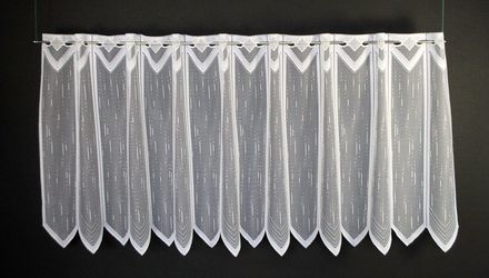 Gardinen Kranzusch Scheibengardine längs gestrichelt, Stangendurchzug, günstig online kaufen