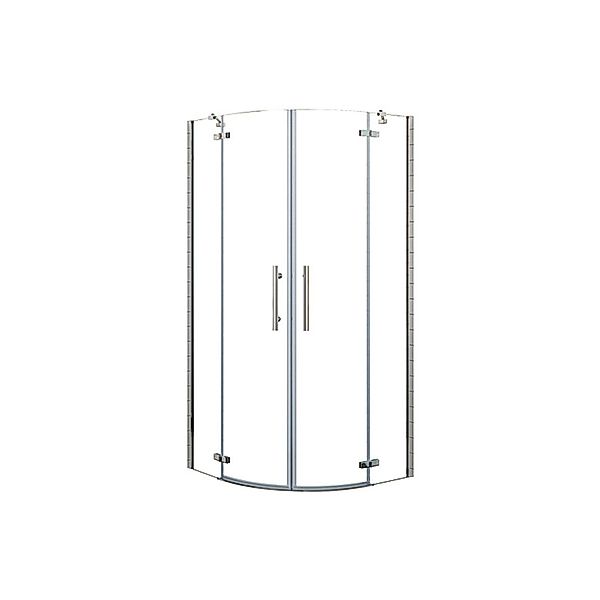 Duschparadies Duschkabine 80 x 80 cm Runddusche Höhe 195cm Viertelkreis Dus günstig online kaufen