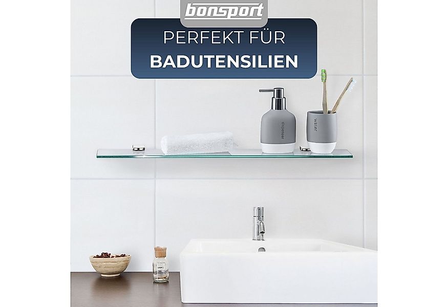 bonsport Badregal Glas Regal, Glasregal Milchglas rechteckig 30 x 10.16 x 0 günstig online kaufen
