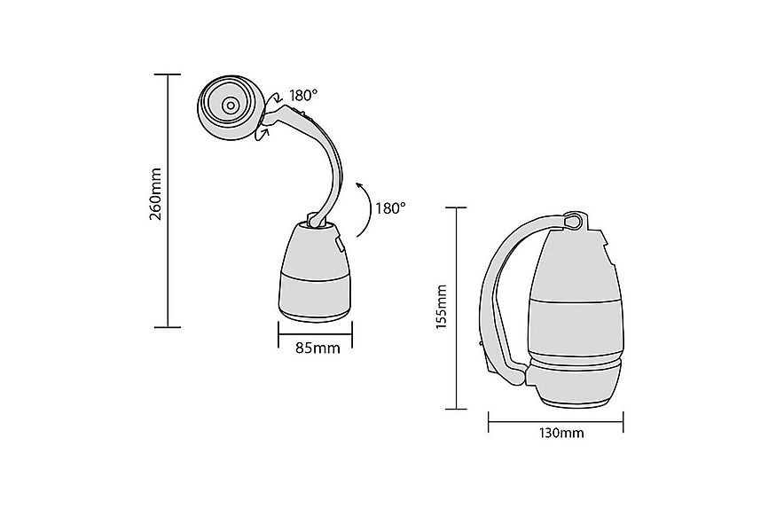 Maclean LED Taschenlampe MCE298, 3in1 Multifunktion: Camping - Taschenlampe günstig online kaufen