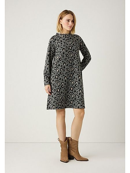 MORE&MORE A-Linien-Kleid weites Stretch-Jerseykleid, Leomuster günstig online kaufen