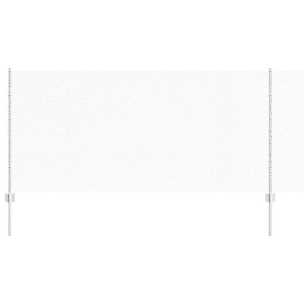 vidaXL Zaun mit Pfosten Silber 1 x 50 m Stahl 3337034 günstig online kaufen