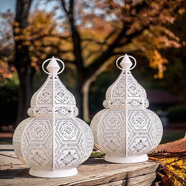 Marrakesch Orient & Mediterran Interior Teelichthalter 2er Set Orientalisch günstig online kaufen