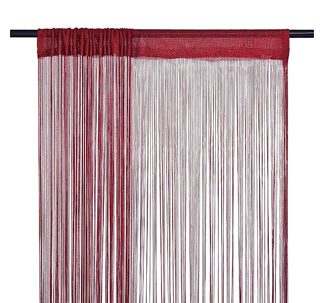 furnicato Vorhang Fadenvorhänge 2 Stk. 140 x 250 cm Burgunderrot günstig online kaufen