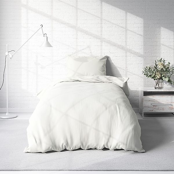 One Home Bettwäsche Unifarben Einfarbig, Renforcé, 4 teilig, Baumwolle mit günstig online kaufen
