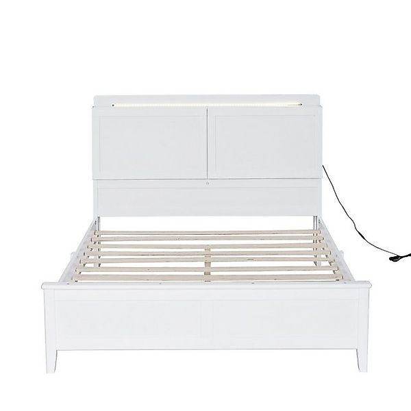 Gotagee Holzbett Doppelbett Jugendbett 140x200cm Flachbetten Mit Ablagefach günstig online kaufen