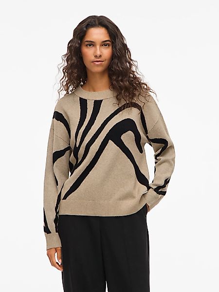 Vila Strickpullover "VITIF JACQUARD L/S KNIT TOP - NOOS" günstig online kaufen