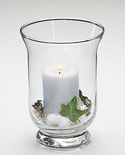 Sandra Rich Windlicht Glasvase Promo klar bauchig 19 cm Ø 13,5 cm von Sandr günstig online kaufen
