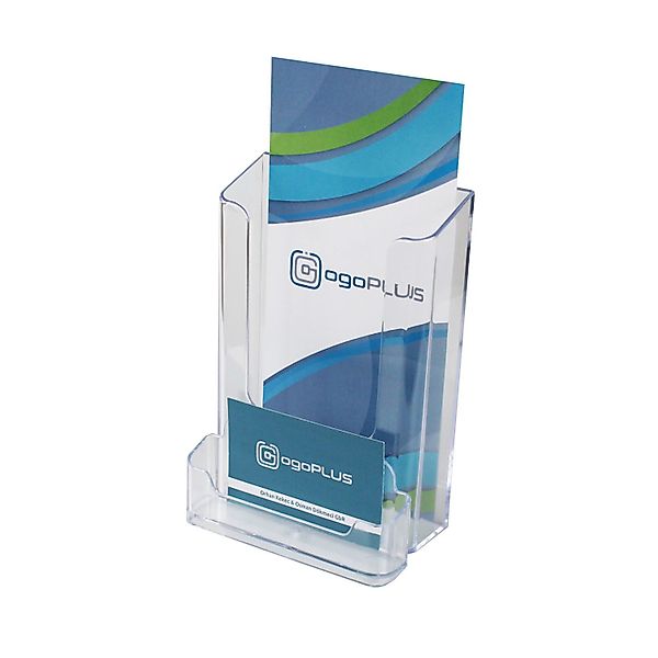 ogoPLUS Zeitungsständer DIN lang Wand-Prospekthalter Hochformat günstig online kaufen