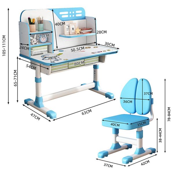 NUODWELL Kinderschreibtisch Schreibtisch und Stuhl-Set für günstig online kaufen
