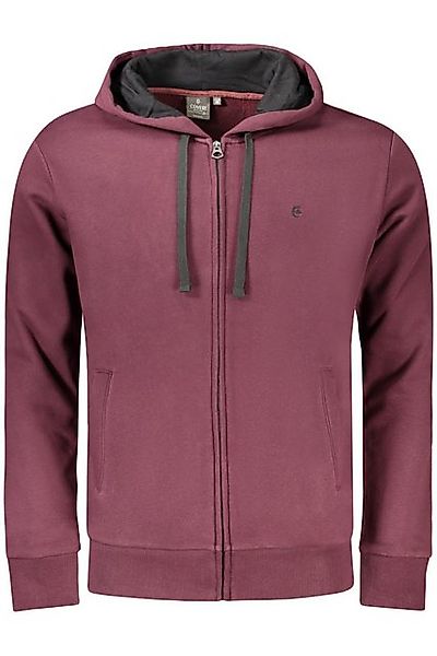 Coveri Moving Sweatshirt Herren-Sweatjacke Rot: Gefüttert, Kapuze günstig online kaufen