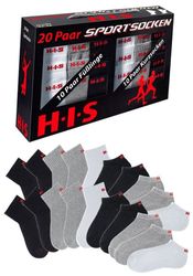 H.I.S Kurzsocken Set, 20 Stk. tlg. und Sneakersocken mit Frottee günstig online kaufen