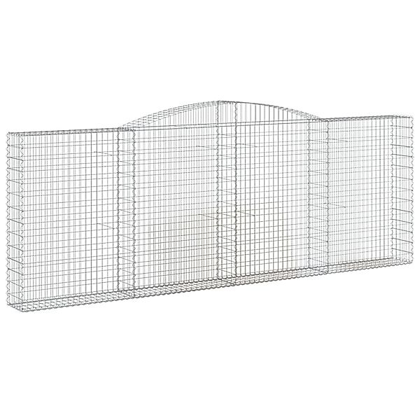 vidaXL Gabionen mit Hochbogen 6 Stk 400x30x140/160cm Eisen 1635381 günstig online kaufen