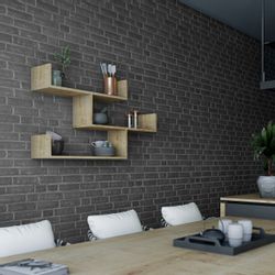 Decortie Bücherregal Tibet, Wandregal Modernes Bücherregal, günstig online kaufen