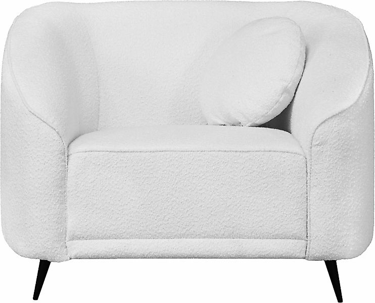 Home affaire Sessel "Ashly" in 3 Bezugsvarianten, Bouclé, Samtoptik und Str günstig online kaufen