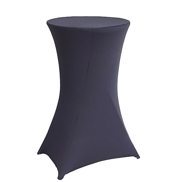 TRUTZHOLM Stehtisch Mit Anthraziter Husse Durchmesser 60cm Klappbar günstig online kaufen