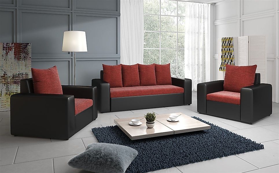 Fun Möbel Sofa Sofa-Set NINA 3-1-1 günstig online kaufen