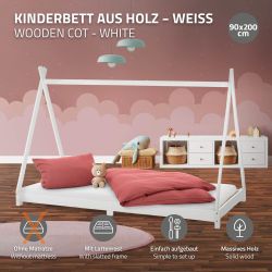 ML-DESIGN Spielbett Hausbett Tipi Zeltbett inkl. günstig online kaufen