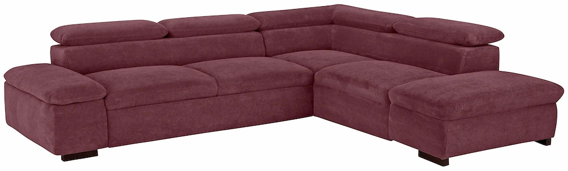 Home affaire Ecksofa "Alberto L-Form", mit Kopfteilverstellung, wahlweise m günstig online kaufen