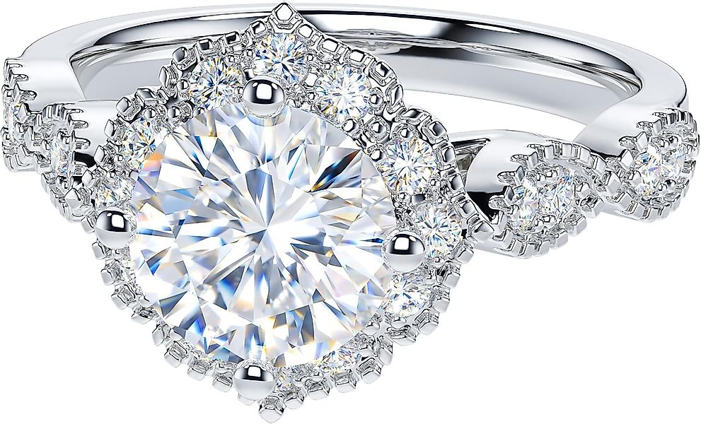 Jumpeak Diamantring Kultivierter Diamant 1,5 CT günstig online kaufen