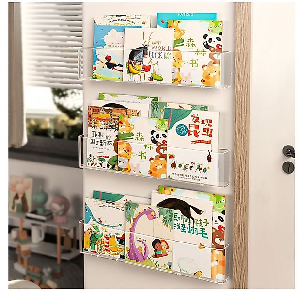 NUODWELL Wandregal Acryl Wandregal Klar, Schweberegal Bücherregal, Aufbewah günstig online kaufen