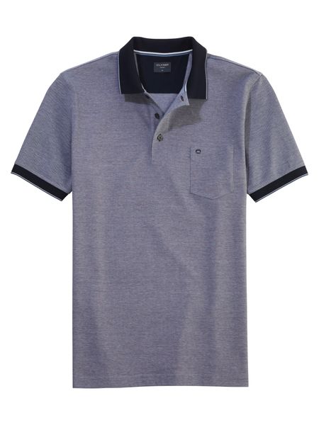 OLYMP Poloshirt Casual Two-Tone Piqué, Seitenschlitzen günstig online kaufen