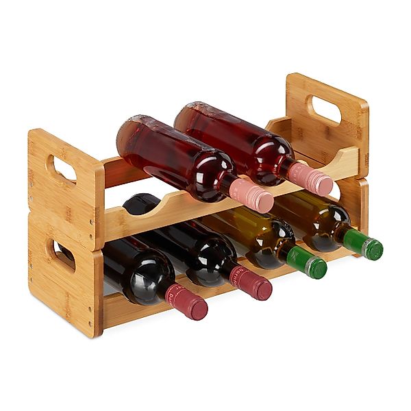 relaxdays Weinregal für 8 Flasche günstig online kaufen
