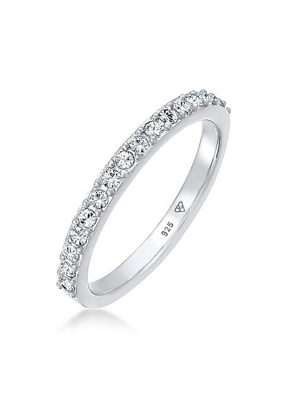 Elli Fingerring Bandring Memoire 925 Silber, mit Kristallen von Swarovski® günstig online kaufen