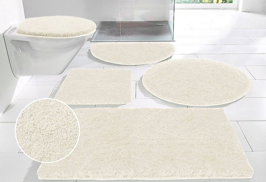 my home Badematte Porto, sehr feiner Flor, weich, Höhe 30 mm, rutschhemmend günstig online kaufen