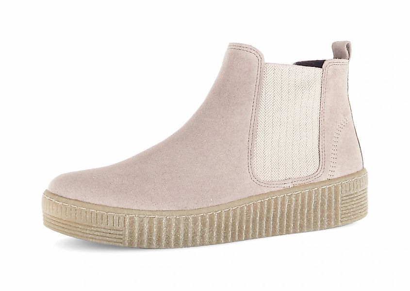 Gabor, Plateau, Stiefelette, Schlupfschuh mit dezenten Kontrastnähten günstig online kaufen