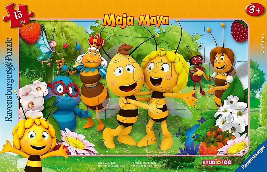 Ravensburger Puzzle AT: Biene Maja. Rahmenpuzzle 15 Teile, 15 Puzzleteile günstig online kaufen