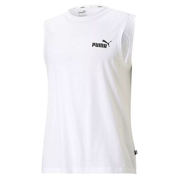 Puma Big Logo Ärmelloses T-shirt M Puma White günstig online kaufen