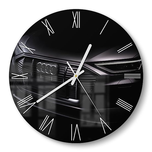 DEQORI Wanduhr 'Audi Frontalaufnahme' (Glas Glasuhr günstig online kaufen