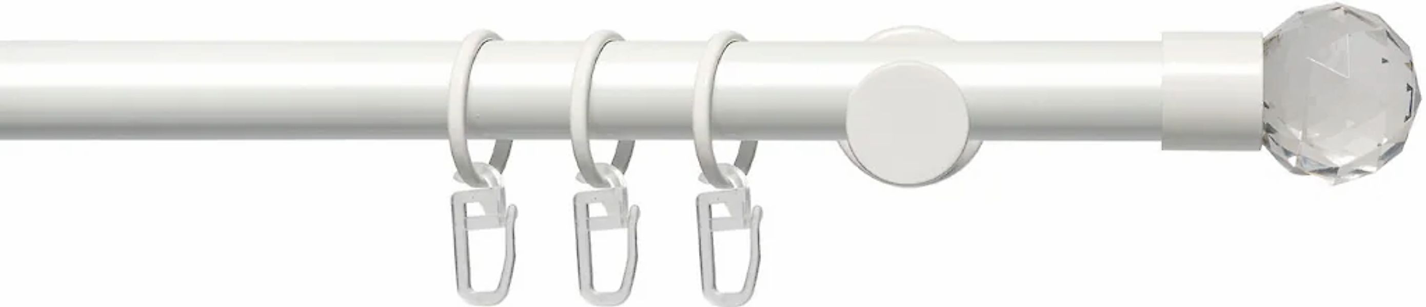 Liedeco Gardinenstange "Fertigstilgarnitur 20 mm Power Facettkugel" Ø 20 mm günstig online kaufen