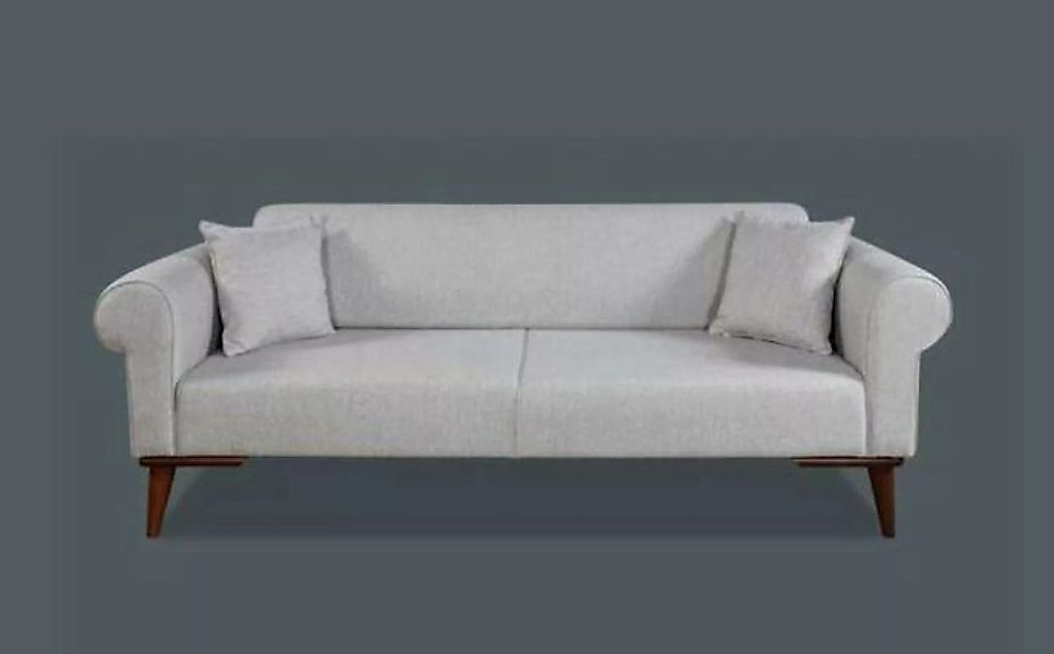 JVmoebel Sofa Sofa 3 Sitz Loft Möbel Stoff Grau Couch Polster Dreisitzer Ne günstig online kaufen