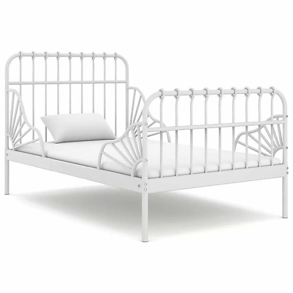 Ausziehbett Weiß Metall 80x130/200 Cm günstig online kaufen